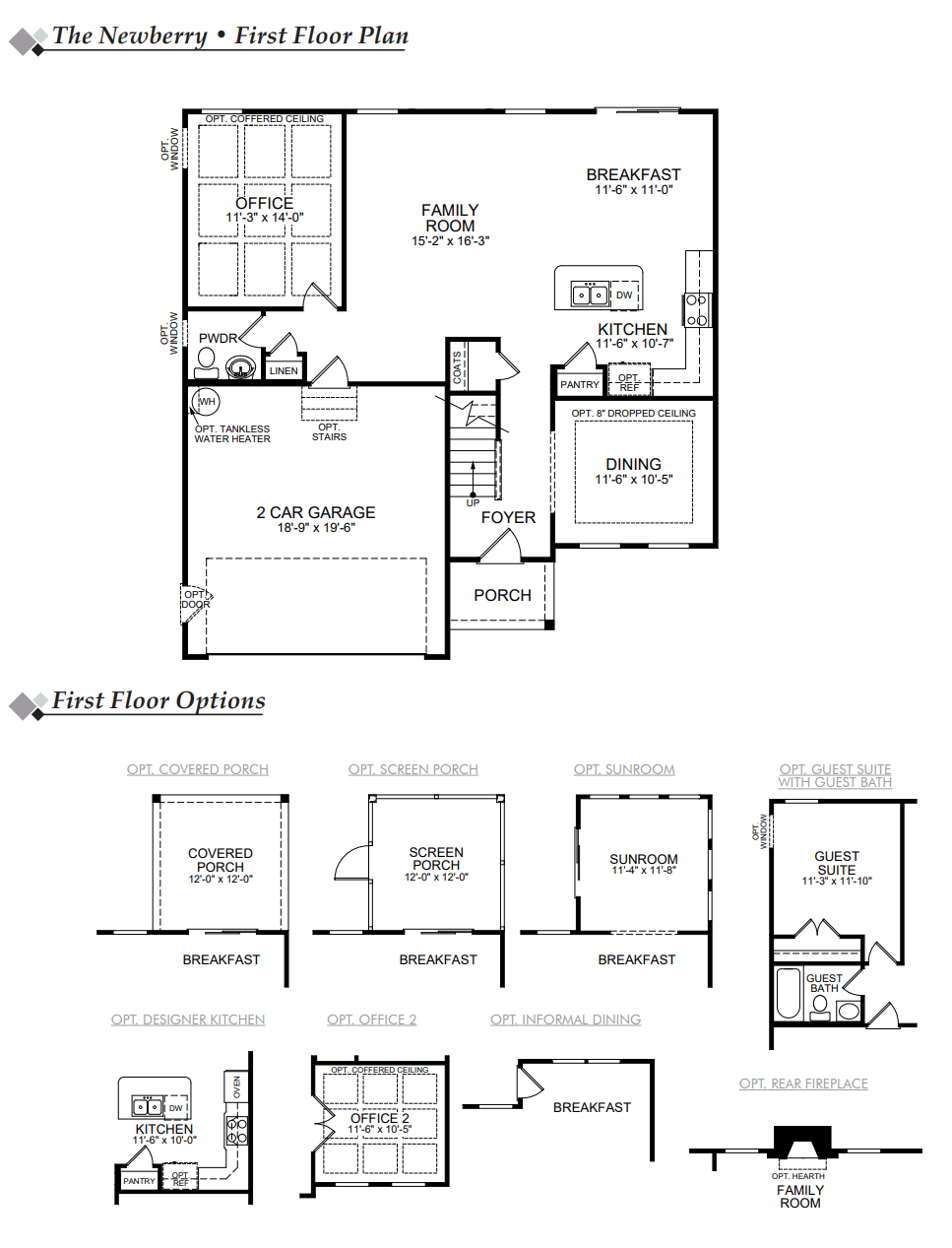 Newberry Floor Plan Eastwood Homes